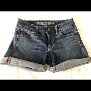 AE midi denim shorts